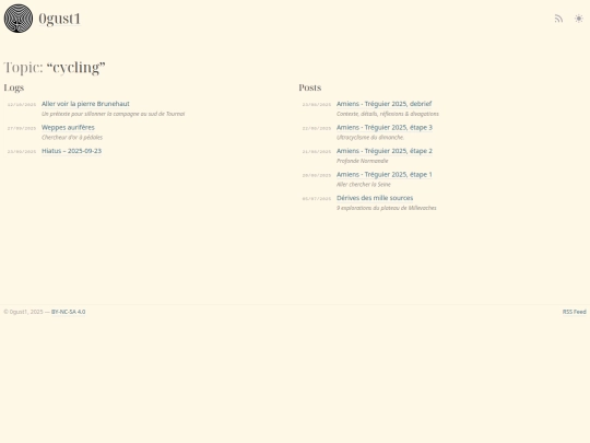 topics/cycling screenshot