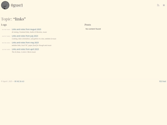 topics/links screenshot