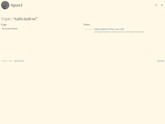 topics/tailwindcss screenshot