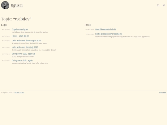 topics/webdev screenshot