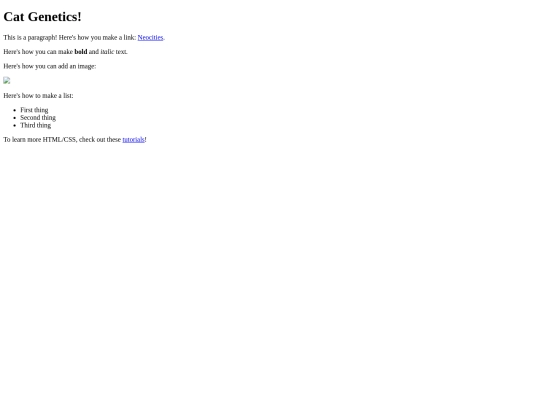 catgenetics screenshot