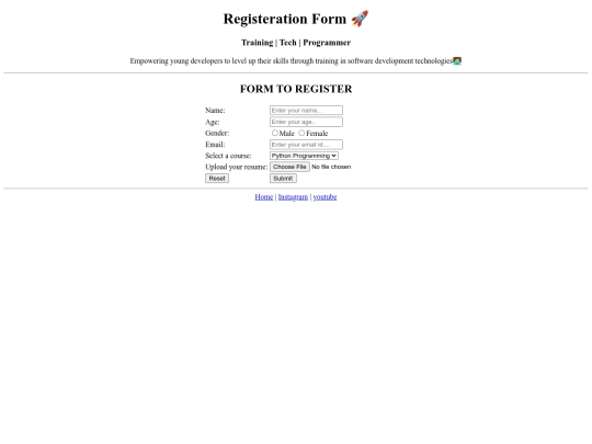 2nd project/registeration_form screenshot