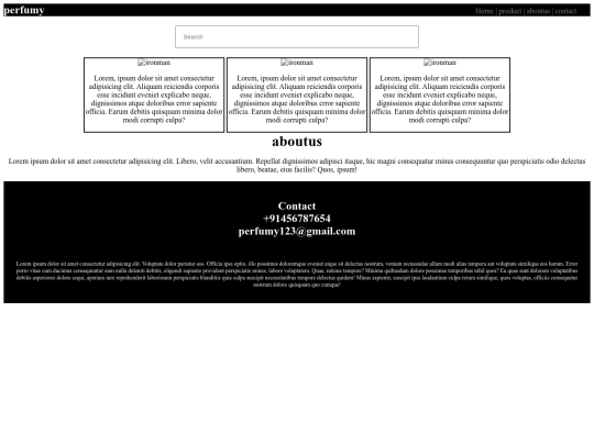 3rd project perfumey screenshot