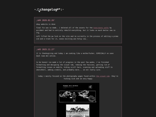 changelog screenshot