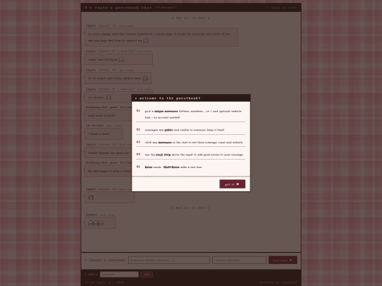 guestbook screenshot