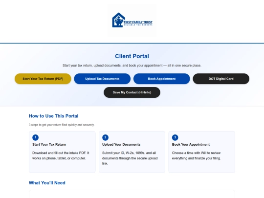 portal screenshot