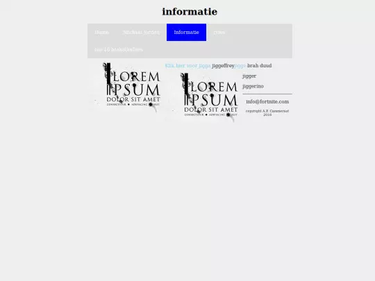 informatie screenshot
