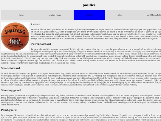 posities screenshot