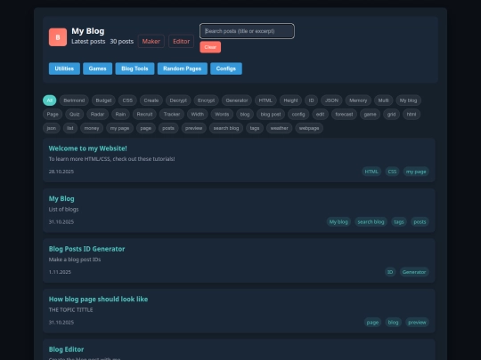 blog-list screenshot
