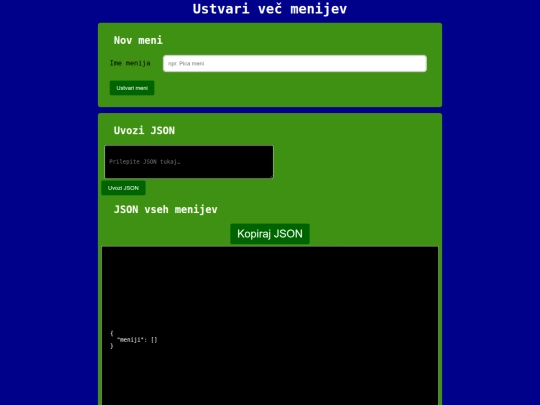 menu/makeamenu screenshot