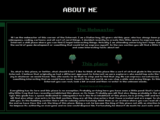 Aboutme screenshot