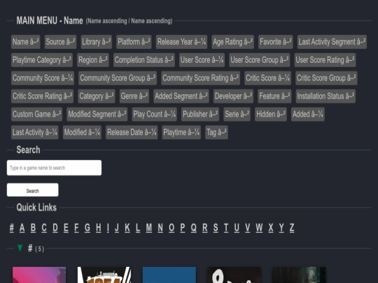 index screenshot