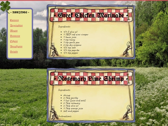 recipes-meats screenshot
