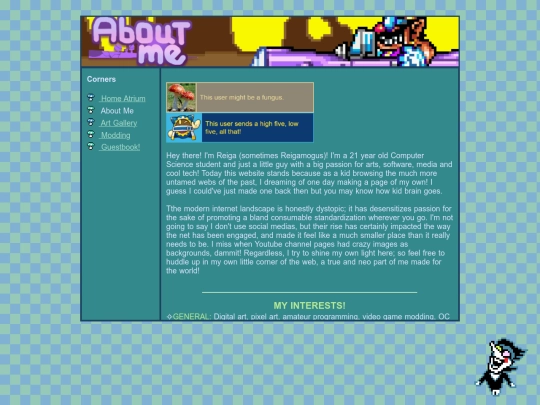 aboutme screenshot
