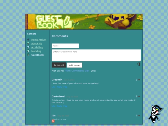 guestbook screenshot