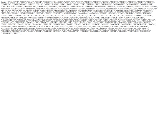LongMessages/codes screenshot