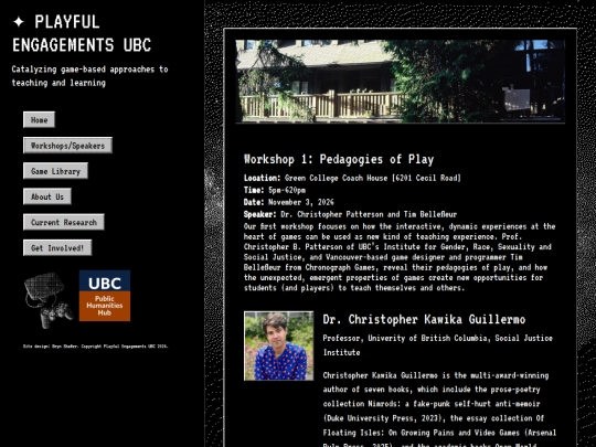 workshops screenshot