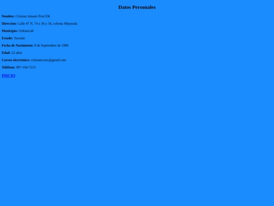 Datos screenshot