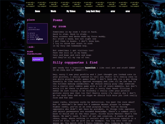 writing screenshot