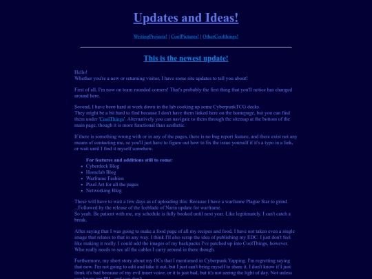 UpdatesAndInfo screenshot