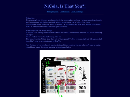 WritingProjects/NiColaBlog screenshot