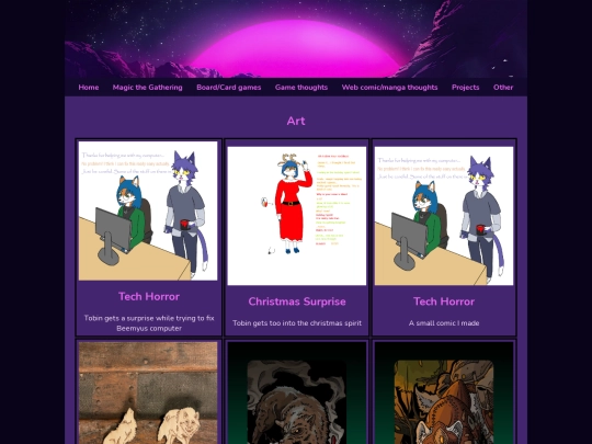 Web pages/ArtGallery screenshot