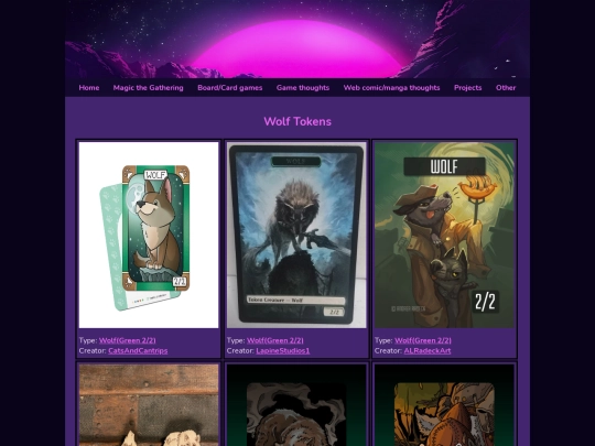 Web pages/wolftokens screenshot