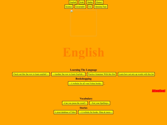 English screenshot