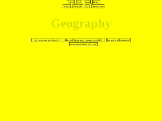 Geography screenshot