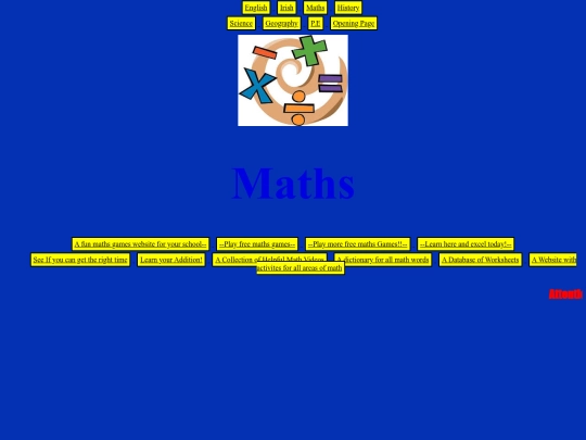 Maths screenshot