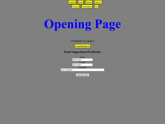 Opening Page! screenshot
