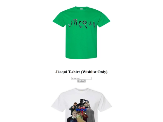 merch screenshot