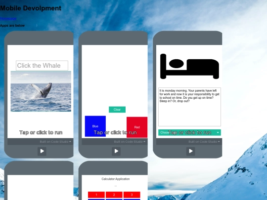 mobileDev screenshot
