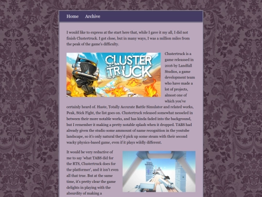 posts/2026-02-25-Criticisms-of-Clustertruck screenshot
