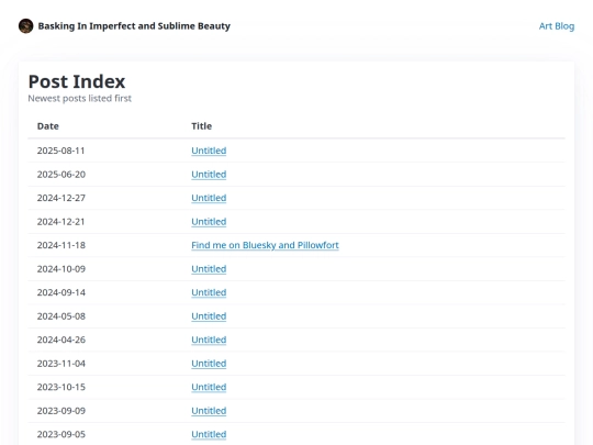 blog screenshot