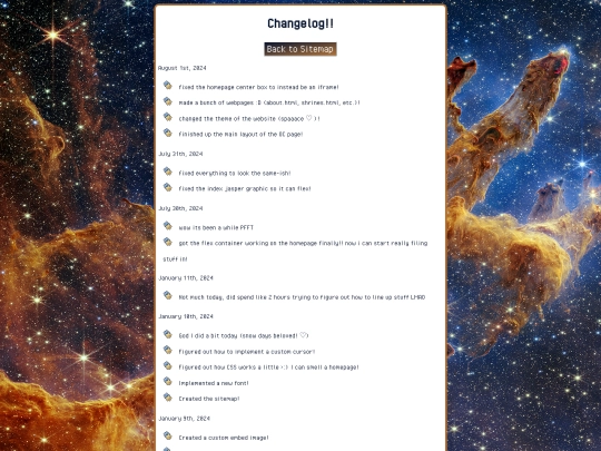 changelog screenshot