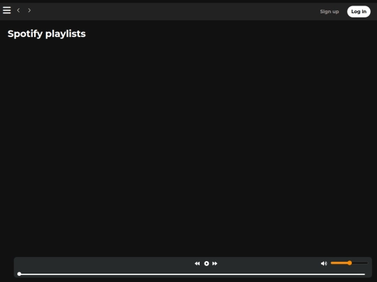 Spotify/SpotifyClone screenshot