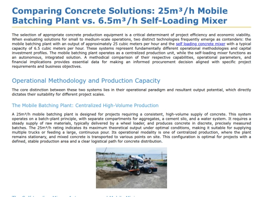 comparing-concrete-solutions-25m3h-mobile-batching-plant-vs.-6.5m3h-self-loading-mixer screenshot