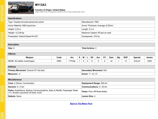 hg2ed/m113a3 screenshot
