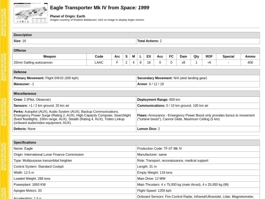 hg2ed/space1999eagle screenshot