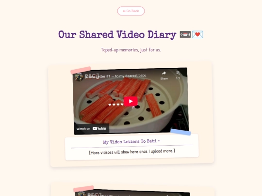 video-letter screenshot