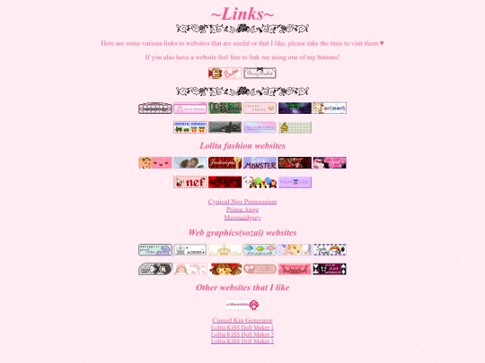 links screenshot