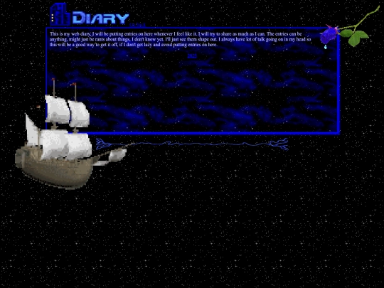 diary screenshot