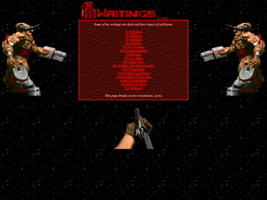 writings screenshot