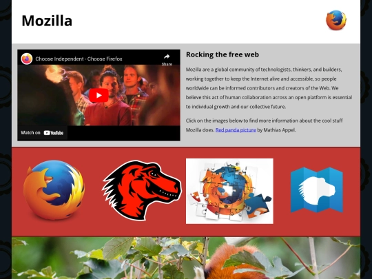 Mozilla screenshot