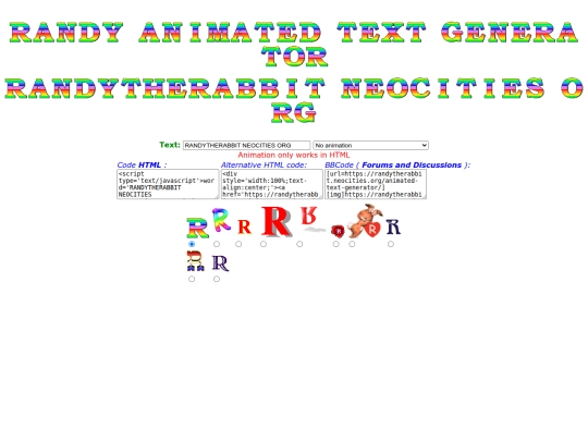 animated-text-generator screenshot
