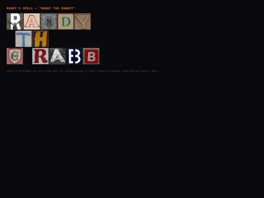 notepad-words/randys-spell-randy-the-rabbit screenshot