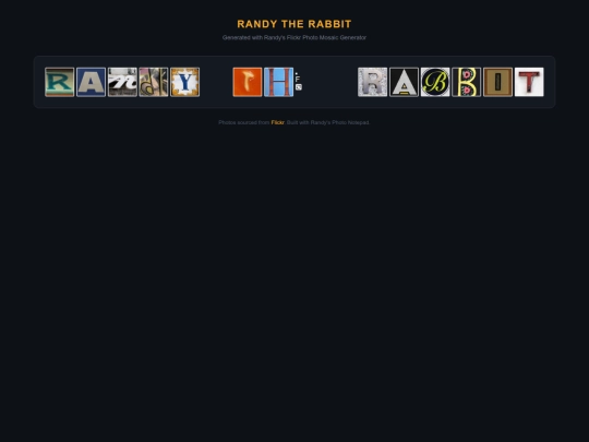 photonotepad/randy-the-rabbit-mosaic screenshot