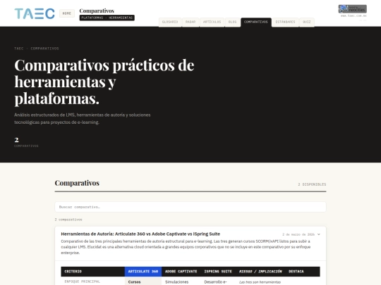 comparativos-taec screenshot
