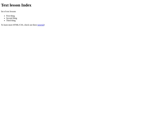index screenshot